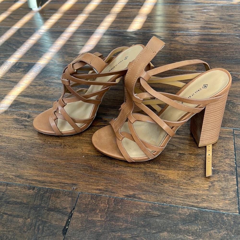 Call It Spring Strappy Wedge Heel